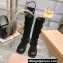 Miu Miu Leather Boots with straps and buckles 5W792D Suede Black 2023