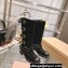Miu Miu Leather Boots with straps and buckles 5W792D Suede Black 2023