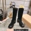 Miu Miu Leather Boots with straps and buckles 5W792D Suede Black 2023