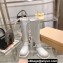 Miu Miu Leather Boots with straps and buckles 5W792D White 2023