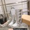 Miu Miu Leather Boots with straps and buckles 5W792D White 2023