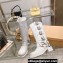 Miu Miu Leather Boots with straps and buckles 5W792D White 2023
