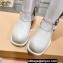 Miu Miu Leather Boots with straps and buckles 5W792D White 2023