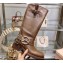Miu Miu Leather Biker Boots Brown with straps and buckles 2023