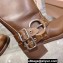 Miu Miu Leather Biker Boots Brown with straps and buckles 2023