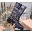 Miu Miu Leather Ankle Boots Black with straps and buckles 2023