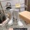 Miu Miu Leather Ankle Boots White with straps and buckles 2023