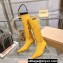 Miu Miu Heel 4cm Stretch leather boots Suede Yellow 2023