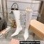 Miu Miu Heel 4cm Stretch leather boots White 2023