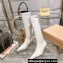 Miu Miu Heel 4cm Stretch leather boots White 2023