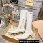 Miu Miu Heel 4cm Stretch leather boots White 2023