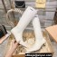 Miu Miu Heel 4cm Stretch leather boots White 2023