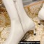 Miu Miu Heel 4cm Stretch leather boots White 2023