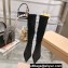Miu Miu Heel 4cm Stretch leather boots Suede Black 2023