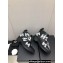 Chanel Front CC Logo Short Boots Printed Black/White 2023