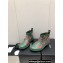 Chanel Front CC Logo Short Boots Printed Green/Red 2023
