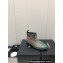 Chanel Front CC Logo Short Boots Printed Green/Red 2023