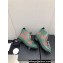 Chanel Front CC Logo Short Boots Printed Green/Red 2023