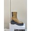 Celine Bulky Boots With Back Zip And Triomphe In Calfskin Khaki 2023