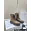 Celine Bulky Lace-Up Boots With Buckle Details In Shiny Bull Khaki 2023