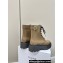 Celine Bulky Lace-Up Boots With Buckle Details In Shiny Bull Khaki 2023