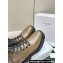 Celine Bulky Lace-Up Boots With Buckle Details In Shiny Bull Khaki 2023