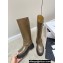 Celine Bulky Biker High Boots In Calfskin Khaki 2023