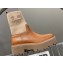 Celine Short Boots WITH TRIOMPHE In Knit and Calfskin Brown 2023
