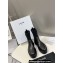 Celine Short Boots WITH TRIOMPHE In Knit and Calfskin Black 2023