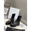 Celine Short Boots WITH TRIOMPHE In Knit and Calfskin Black 2023