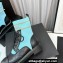 Chanel Knit & Calfskin Combat Boots Black/Blue 2023