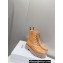 Celine Lace-Up Boots With Triomphe Celine Bulky In Shiny Bull Brown 2023