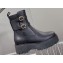 Celine Bulky Buckled Medium Boots In Calfskin Black 2023