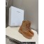 Celine Bulky Laced Up Boots With Triomphe In Nylon & Suede Calfskin Brown 2023