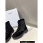 Celine Bulky Laced Up Boots With Triomphe In Nylon & Suede Calfskin Black 2023