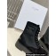 Celine Bulky Laced Up Boots With Triomphe In Nylon & Suede Calfskin Black 2023