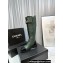 Chanel Lambskin & Patent Calfskin High Boots G45005 Dark Green 2023