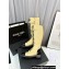 Chanel Lambskin & Patent Calfskin High Boots G45005 Apricot 2023