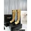 Chanel Lambskin & Patent Calfskin High Boots G45005 Apricot 2023