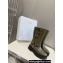 Celine Bulky Mid Biker Boots With Harness In Calfskin Khaki 2023