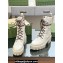 Gucci GG Matelassé lace-up boots 718386 White 2023