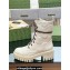 Gucci GG Matelassé lace-up boots 718386 White 2023