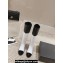 Chanel Heel 3cm Calfskin High Boots G45200 White/Patent Black 2023