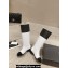 Chanel Heel 3cm Calfskin High Boots G45200 White/Patent Black 2023