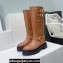 Celine Bulky Biker High Boots In Calfskin Brown 2023