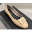 Chanel Quilting Lambskin Ballet flats G45047 Beige 01 2023