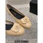 Chanel Quilting Lambskin Ballet flats G45047 Beige 01 2023