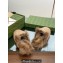 Gucci Princetown Fur Shearling Lamb Slippers Beige 2023