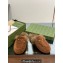 Gucci Princetown Fur Shearling Lamb Slippers Brown 2023