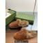 Gucci Princetown Fur Shearling Lamb Slippers Brown 2023